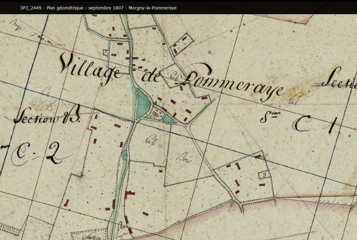 La Pommeraye 1807   ( Archives Départementales )