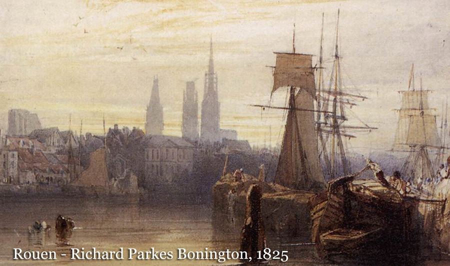Rouen richard parkes bonington 1825w2